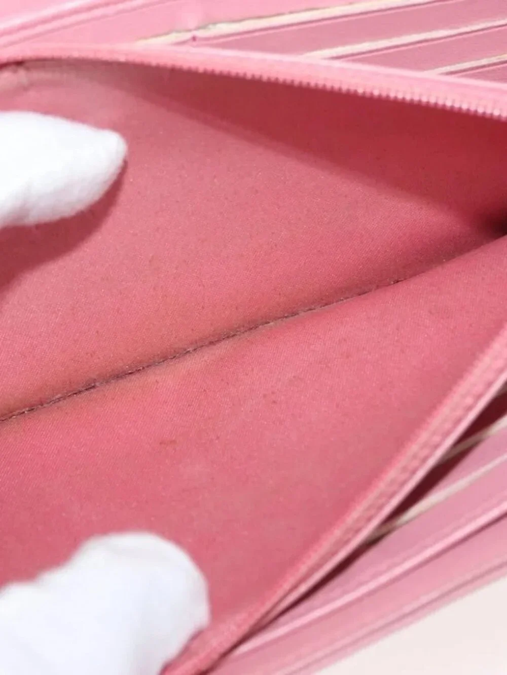 CHANEL Camelia Long Wallet Lamb Skin Pink CC Auth YKZ410